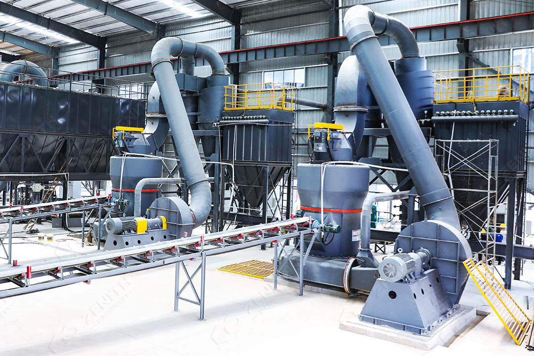 Modern control room monitoring grinding operations at a power plant