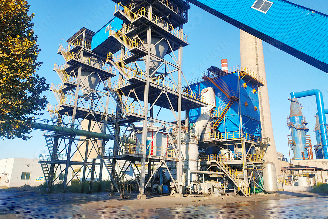 Comparison chart showing energy savings of vertical mills versus traditional grinding systems