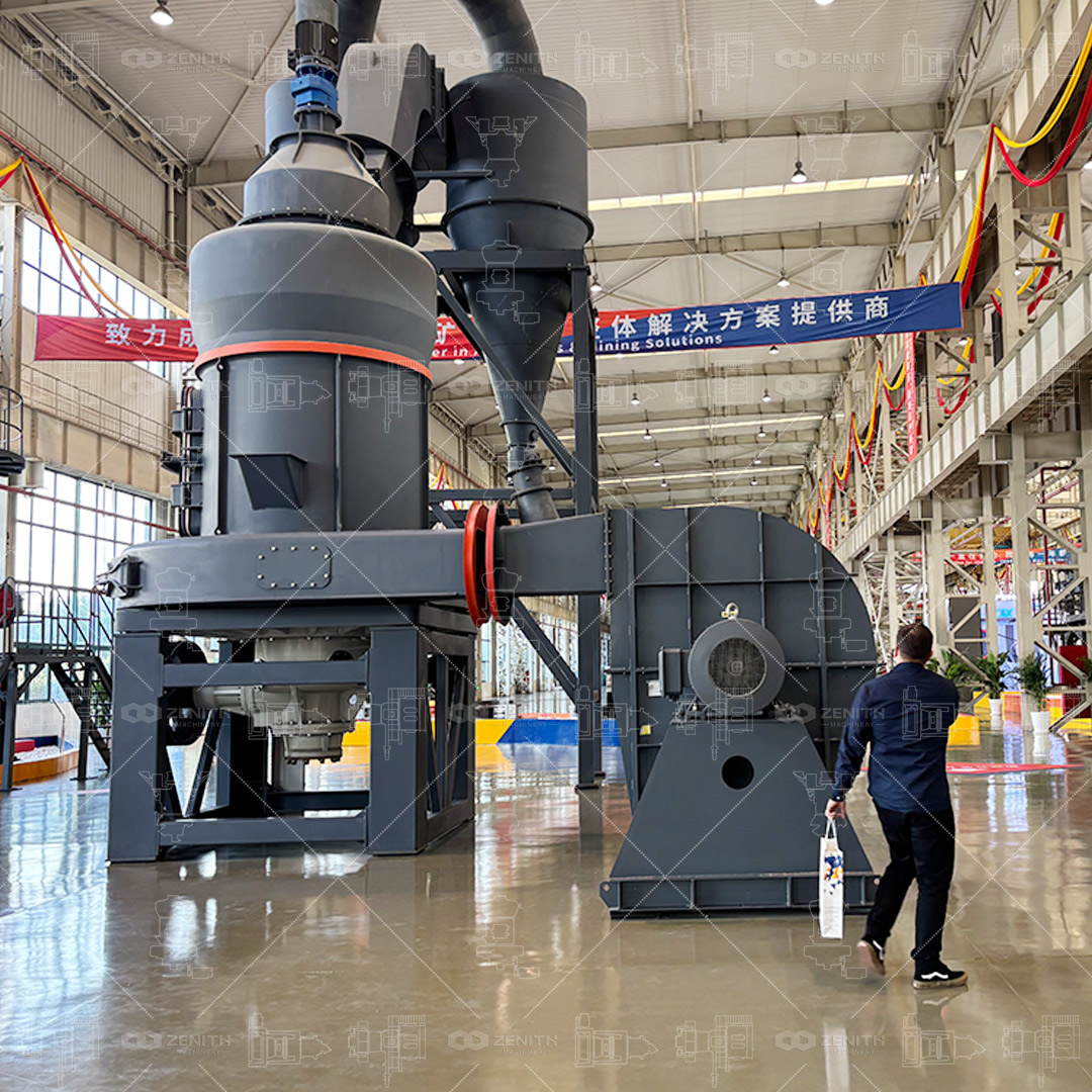 Complete limestone powder production line diagram