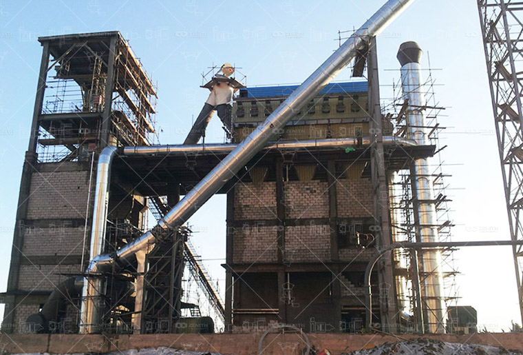 LM Vertical Grinding Mill installation showing compact design