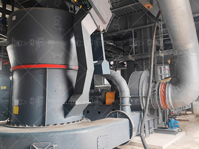 Red mud roasting material crushing, ball milling, air separation and magnetic separation production line