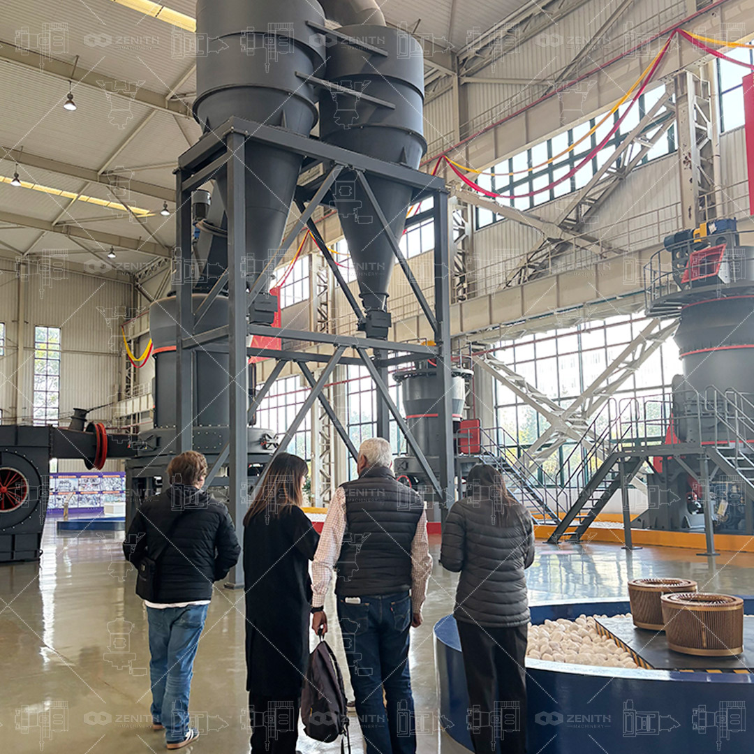 Comparison of calcium carbonate powder at different fineness levels produced by Zenith equipment