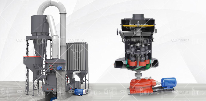 MTW European Grinding Mill processing gravel feedstock in an industrial setting