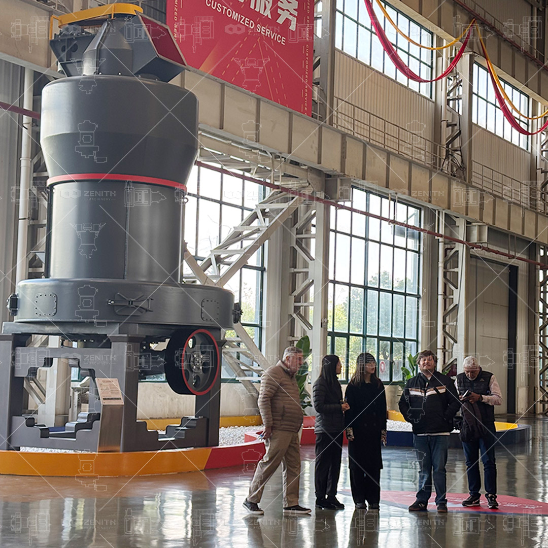 Aerial view of the building materials factory in Tanzania with the new grinding plant installation.