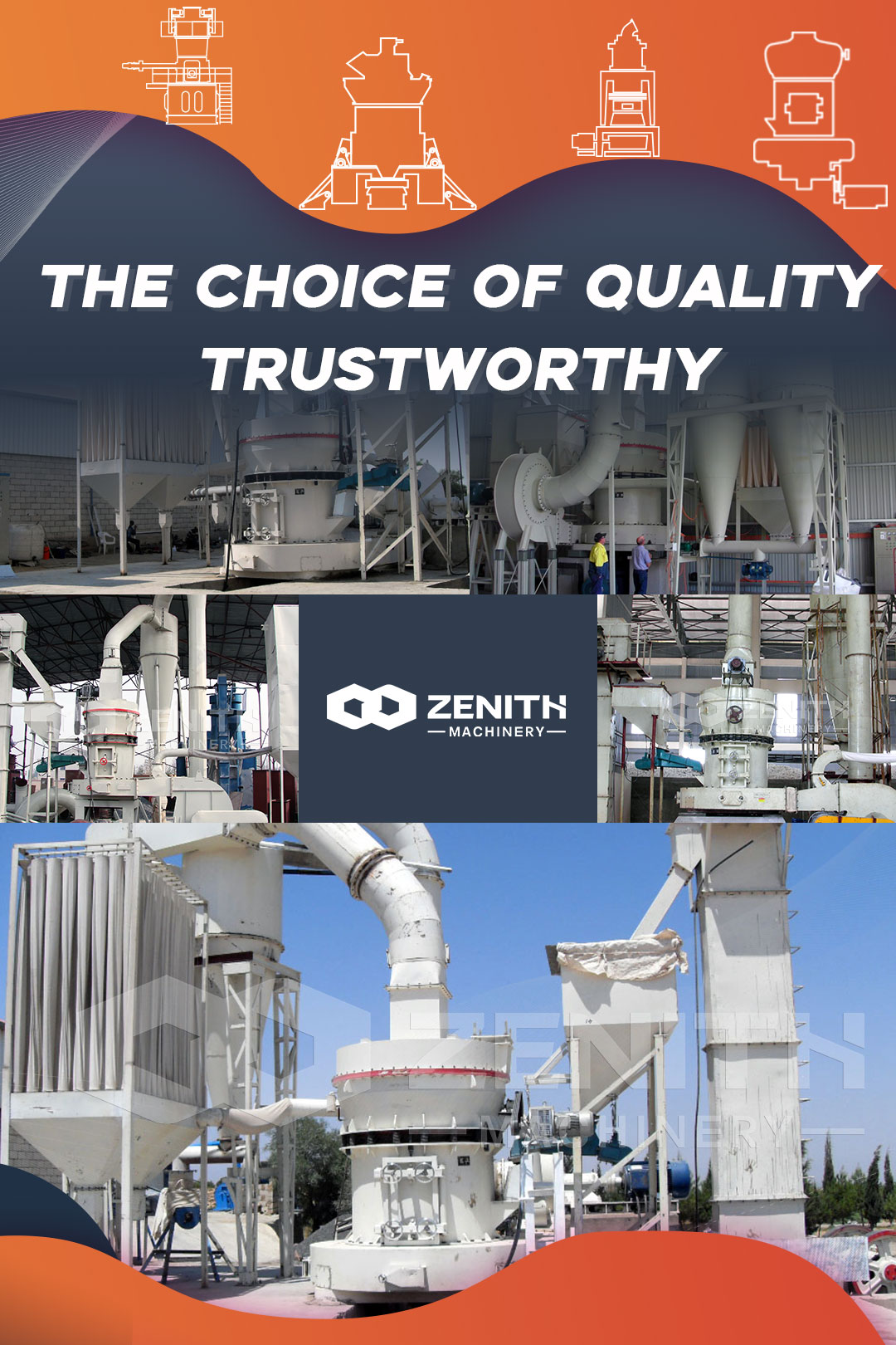 Overview of an Iraqi calcium powder plant with Zenith pulverizing equipment