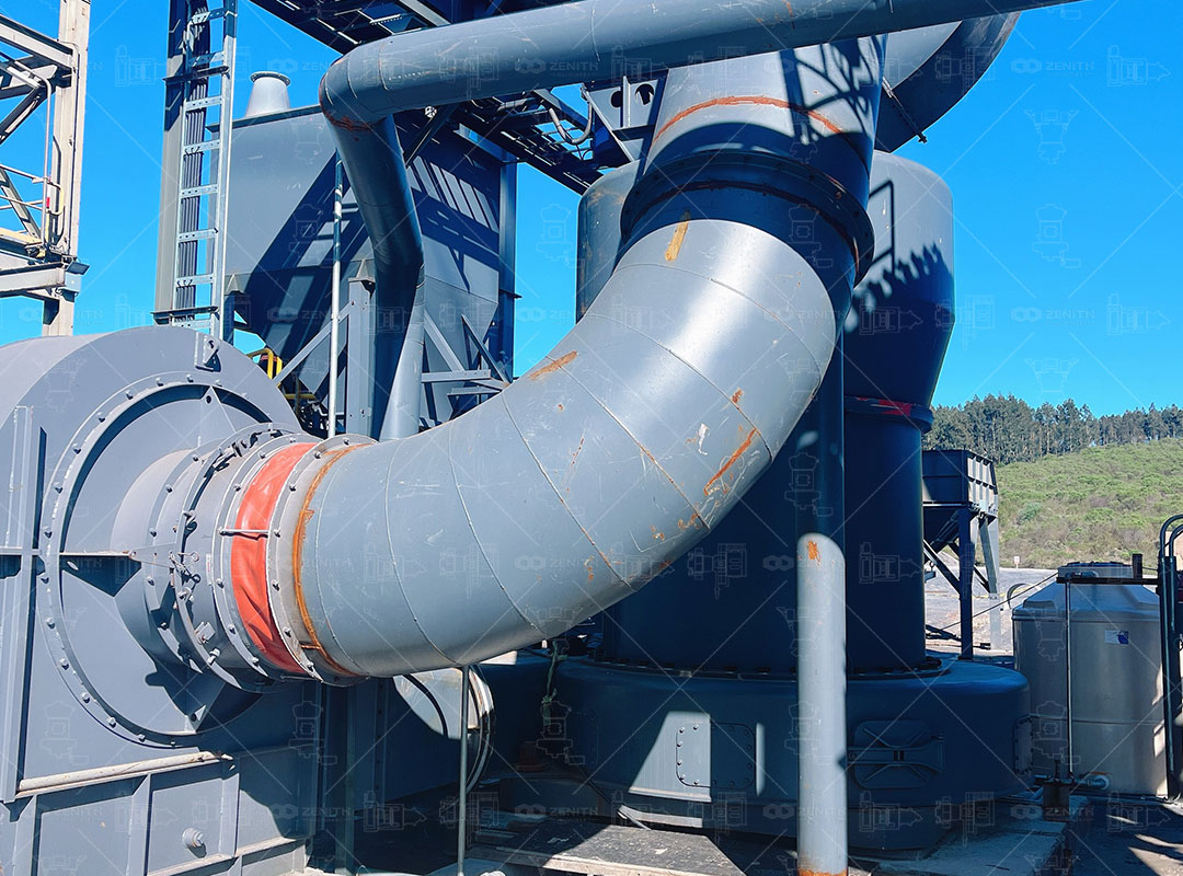 Finished quicklime powder at 200 mesh from ZENITH Raymond mill in Malawi plant