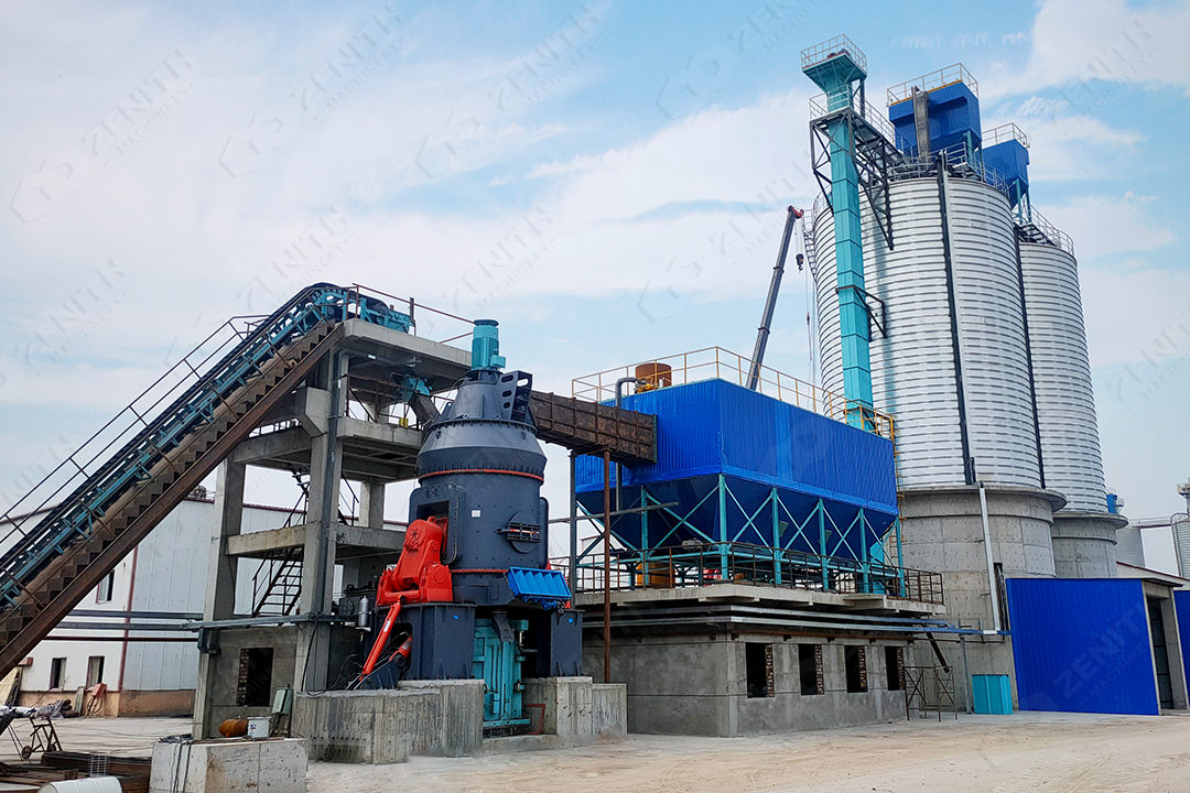 Vertical mill grinding principle for cement limestone powder