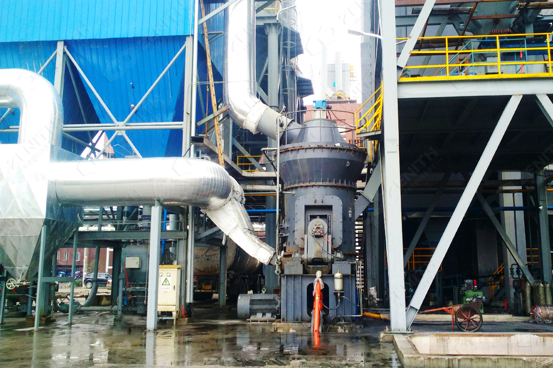 LM150 vertical mill compact layout compared with ball mill system