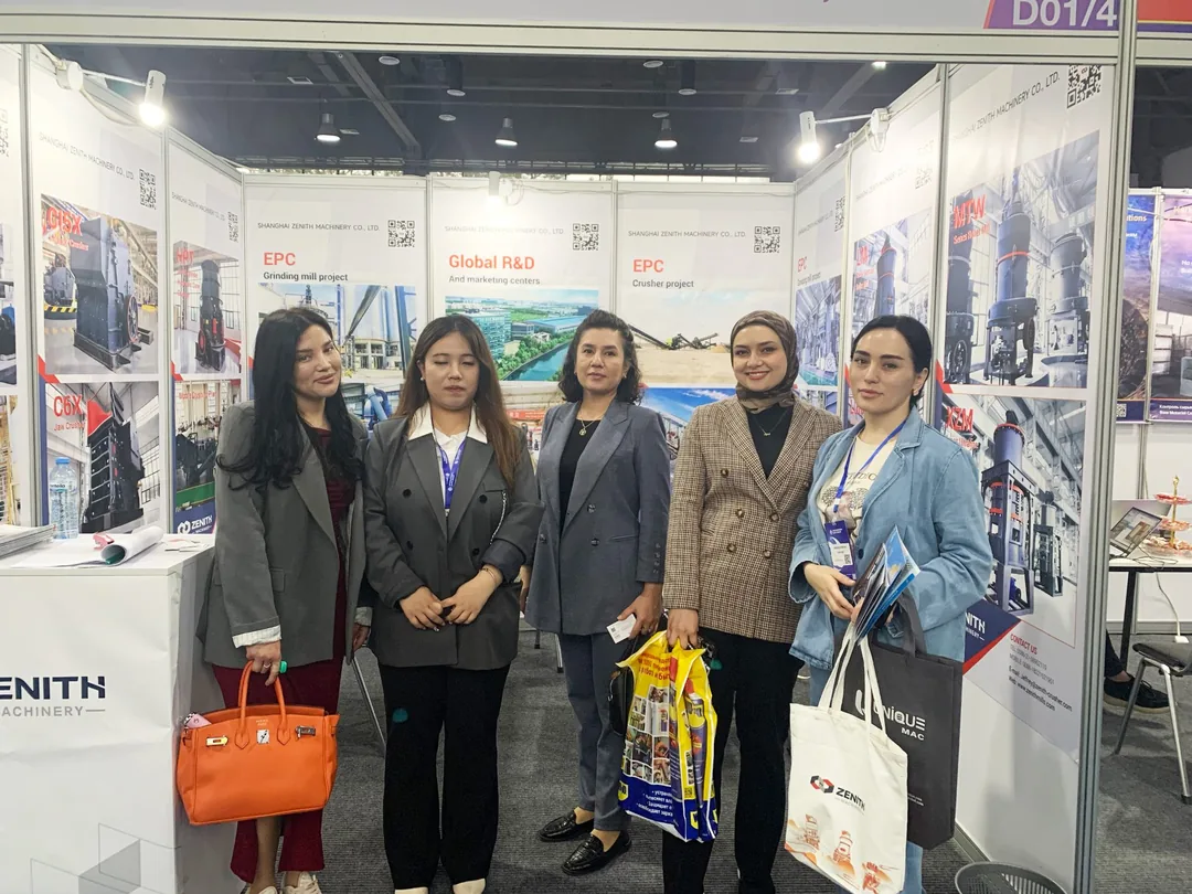 Visitors gathered at the ZENITH booth during UzMiningExpo 2026