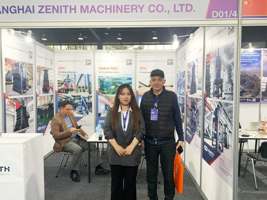 ZENITH representatives with exhibition visitors