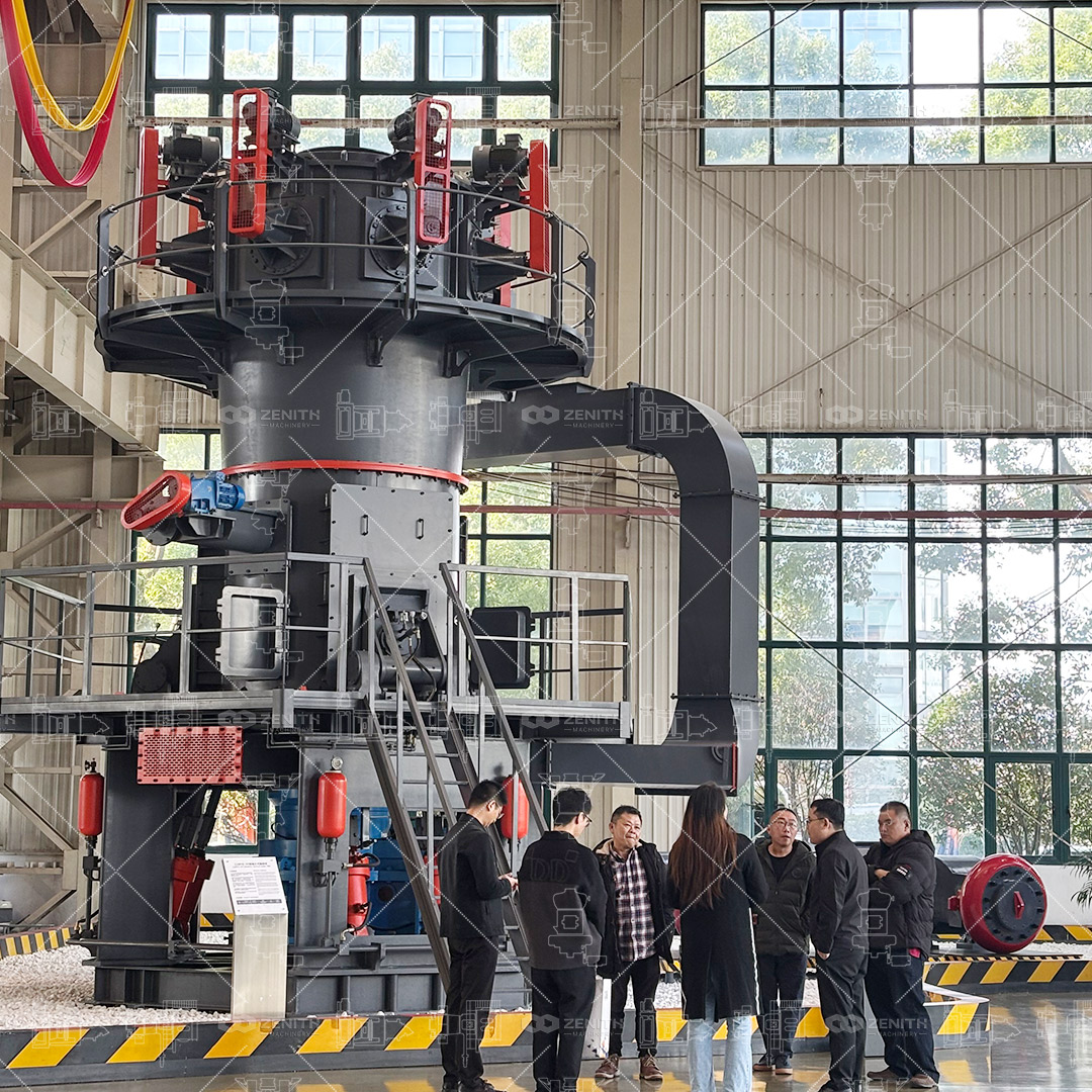 Large vertical roller mill for high capacity mineral powder plant
