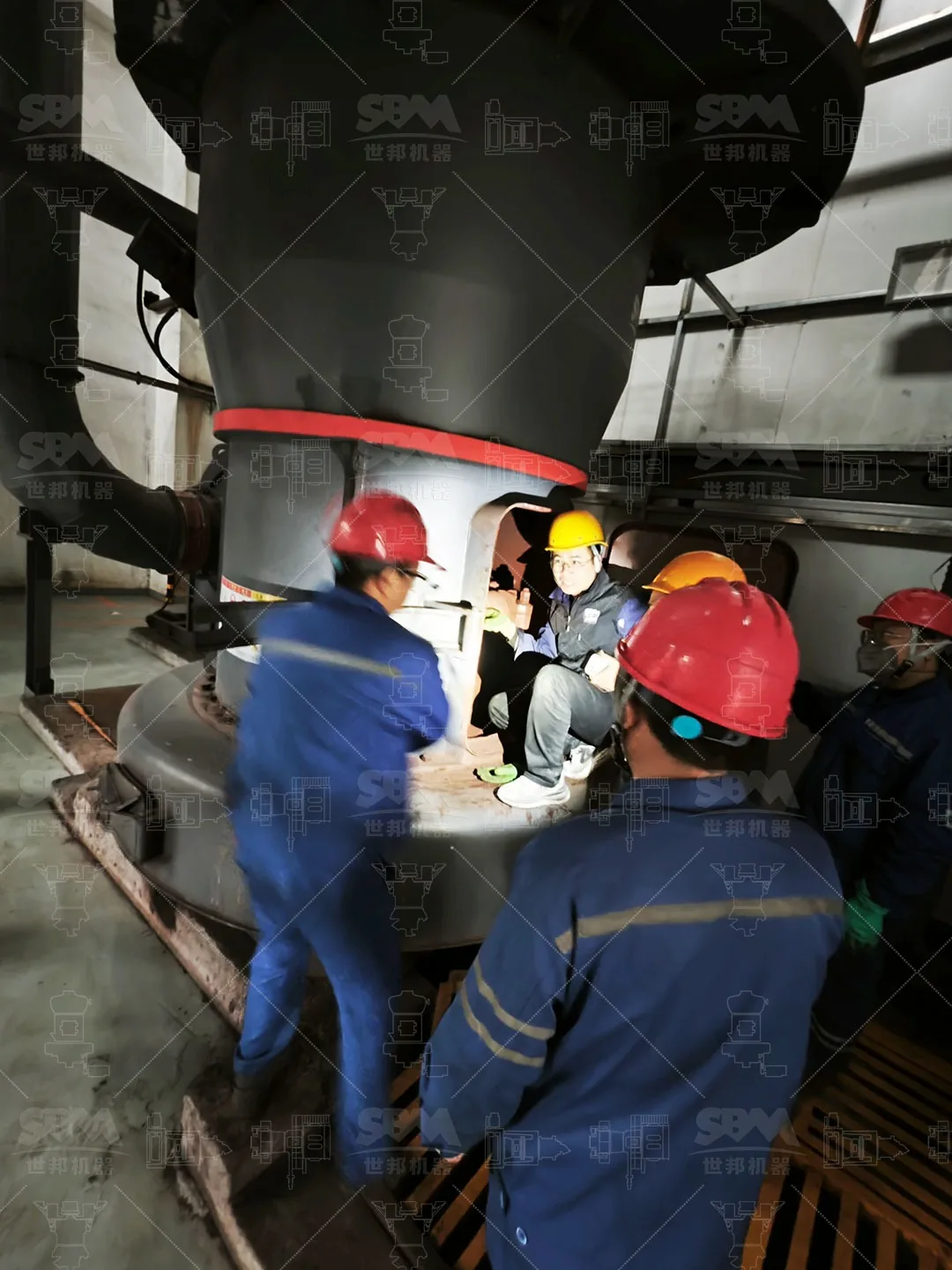ZENITH service team and customer staff at the rare earth grinding line in Inner Mongolia