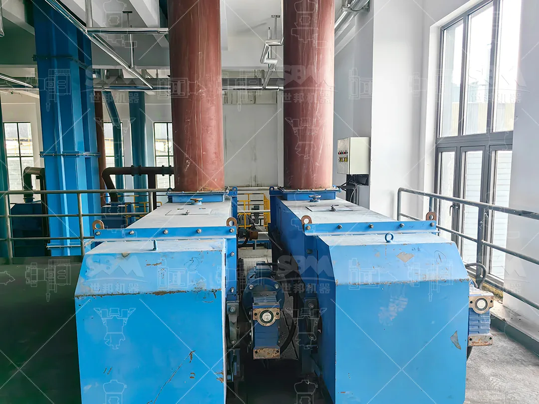 Main drive and vertical shaft of the MTW178G mill checked during single-machine commissioning